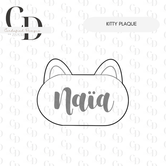 Kitty Plaque - Cookie Cutter