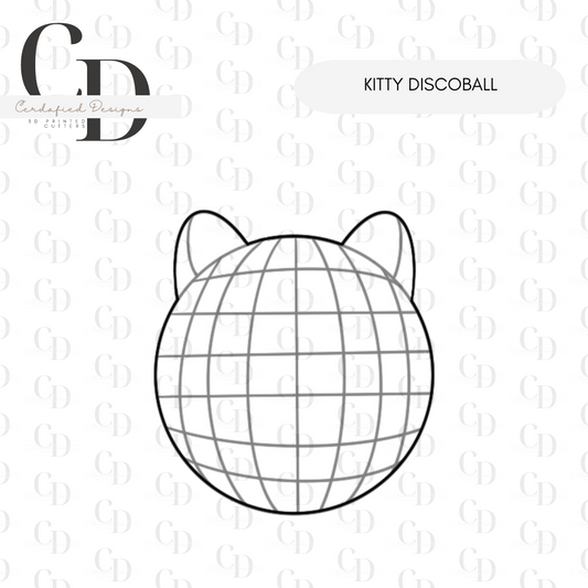 Kitty Discoball - Cookie Cutter