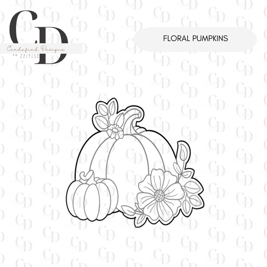 Floral Pumpkin - Cookie Cutter