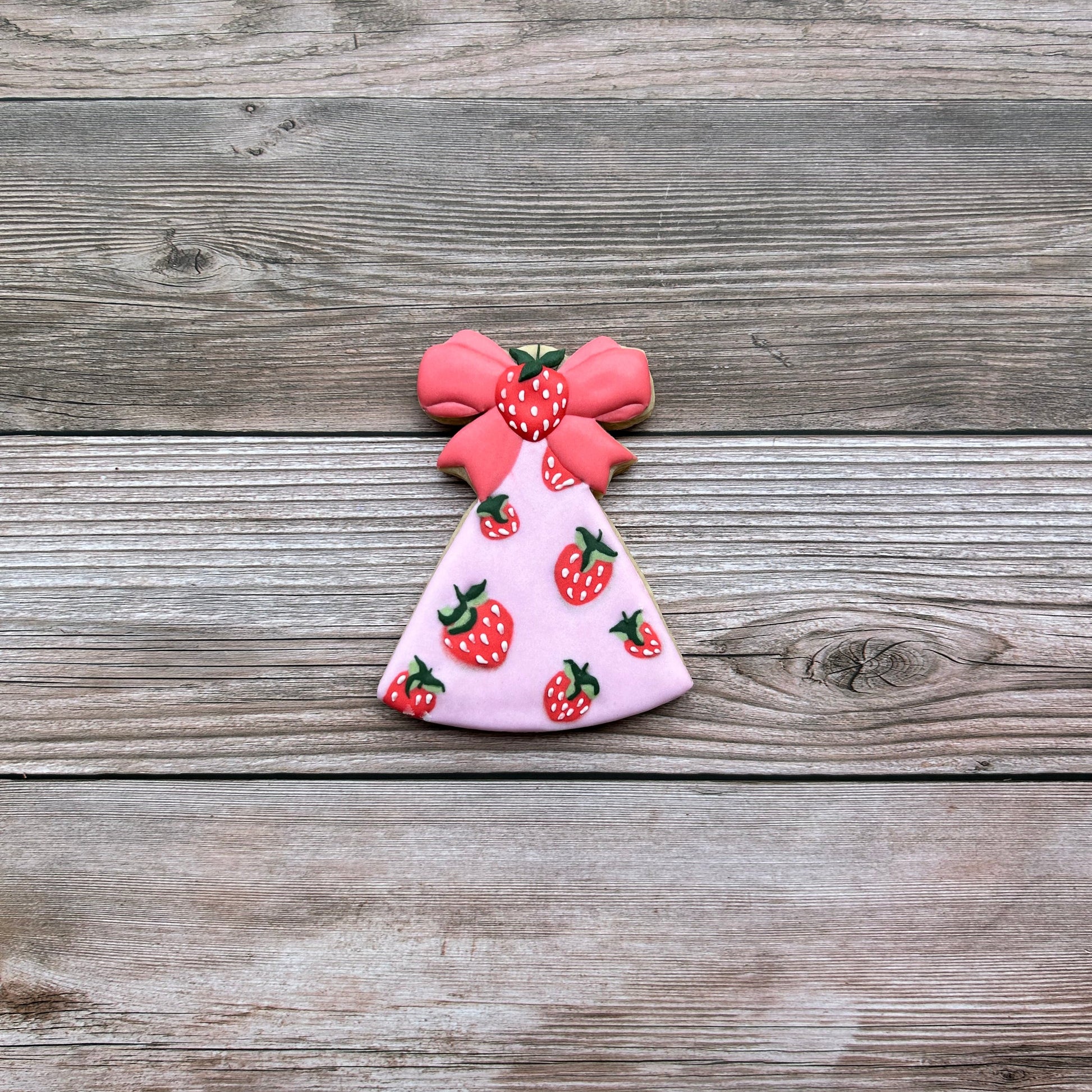 Strawberry part hat cookie