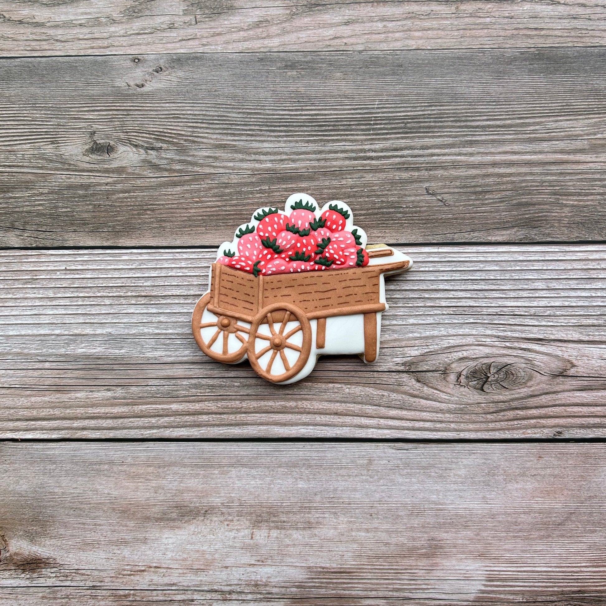 Strawberry Theme Wheel Barrel Cookie Cutter